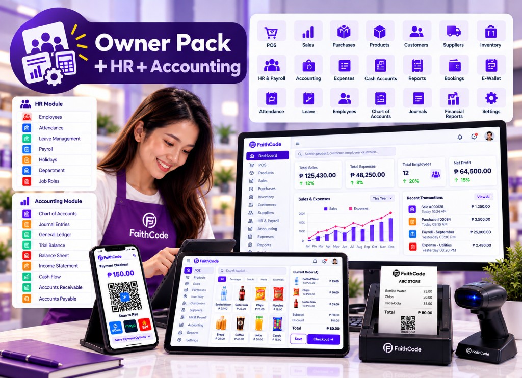 FaithCode Owner Pack + HR + Accounting